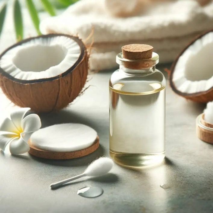 Использование кокосового масла для снятия макияжа